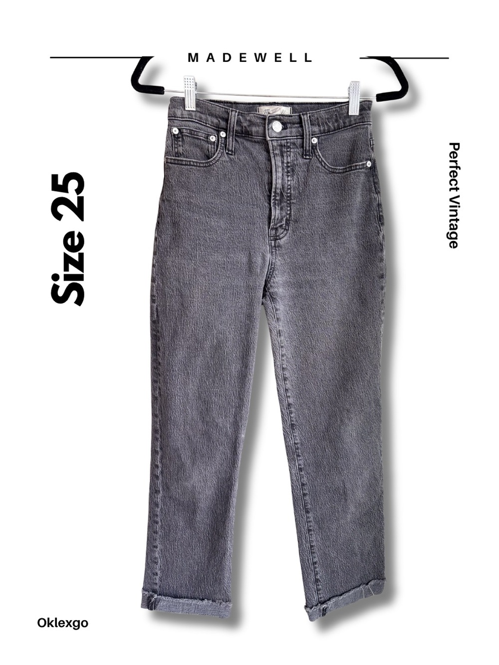Madewell perfect vintage straight leg jeans sz 25